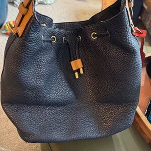 Coach Pebbled Leather Bucket Bag